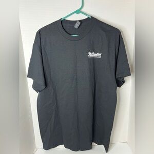 Tha Brass Rail Restaurant Allentown PA Steak Sandwich Black Cotton T-Shirt SZ L